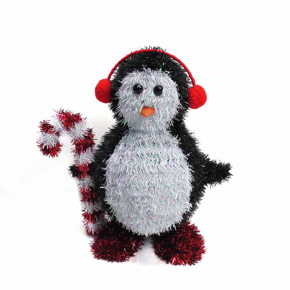 3D Tinsel Christmas Penguin Tabletop Decoration