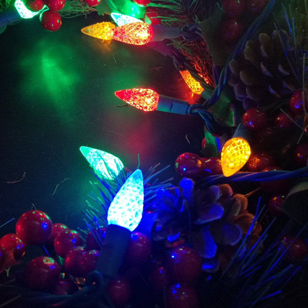 Set of 200 LED C6 Christmas Lights on a Reel from Sylvania