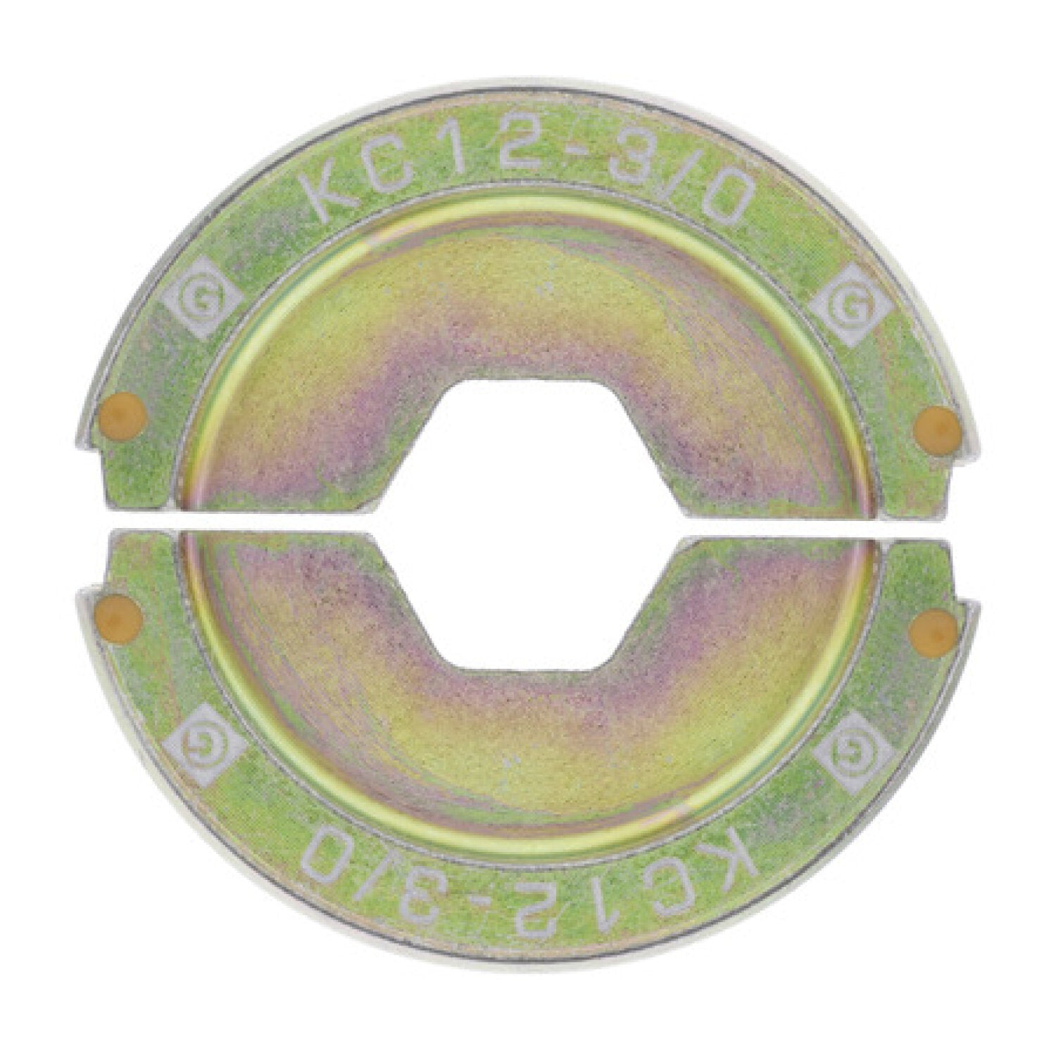 NSI KC12-3/0 U-Type Die #3/0 Awg Copper 1 Pair Orange
