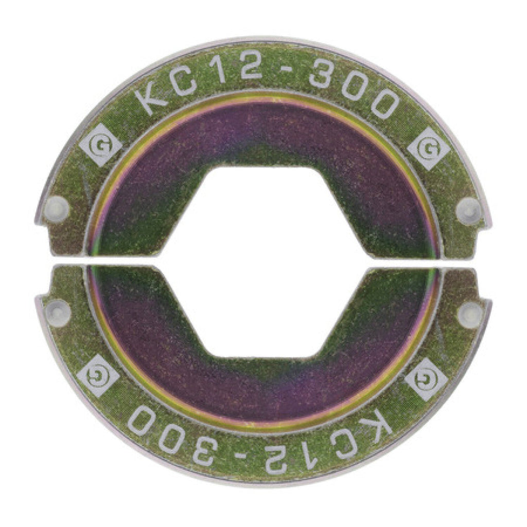 NSI KC12-300 U-Type Die 300 Mcm Copper 1 Pair White