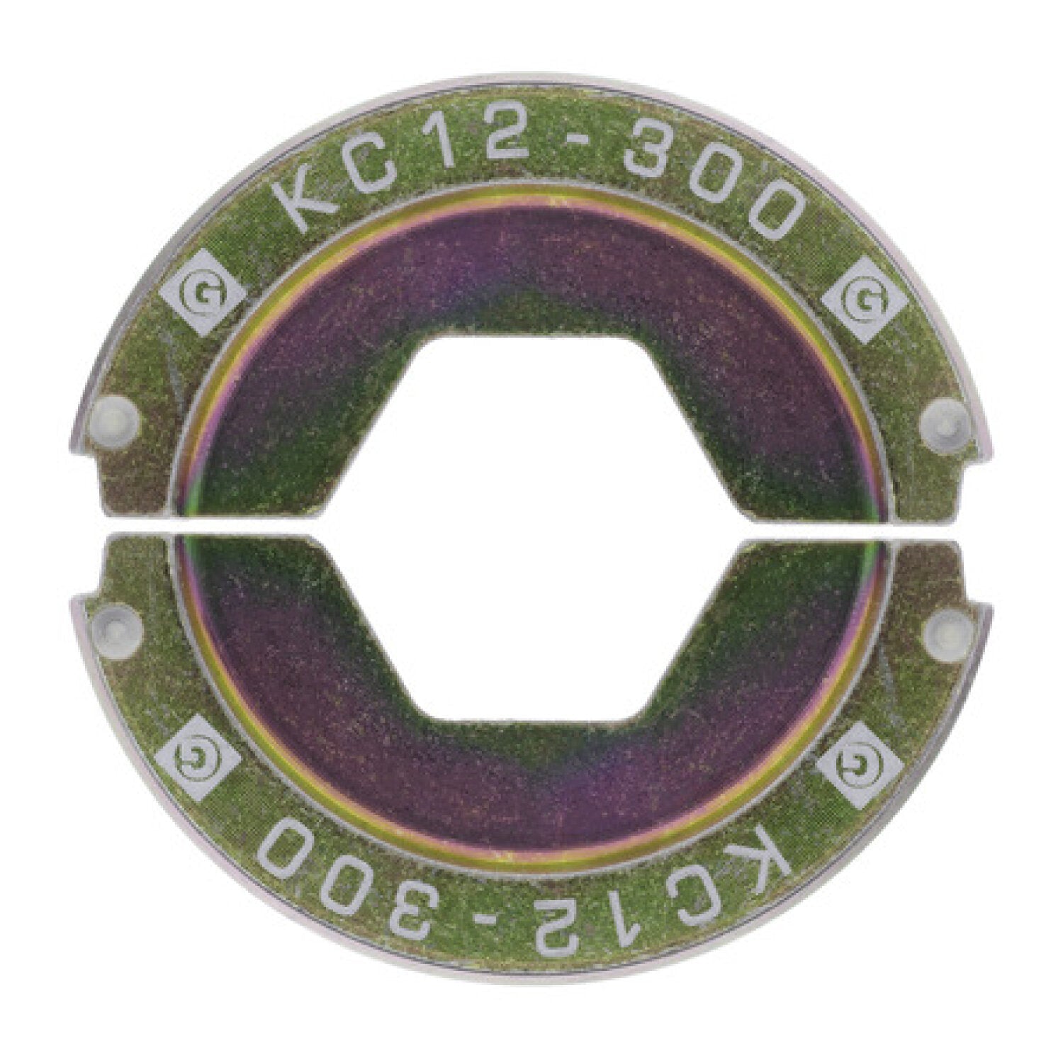 NSI KC12-300 U-Type Die 300 Mcm Copper 1 Pair White
