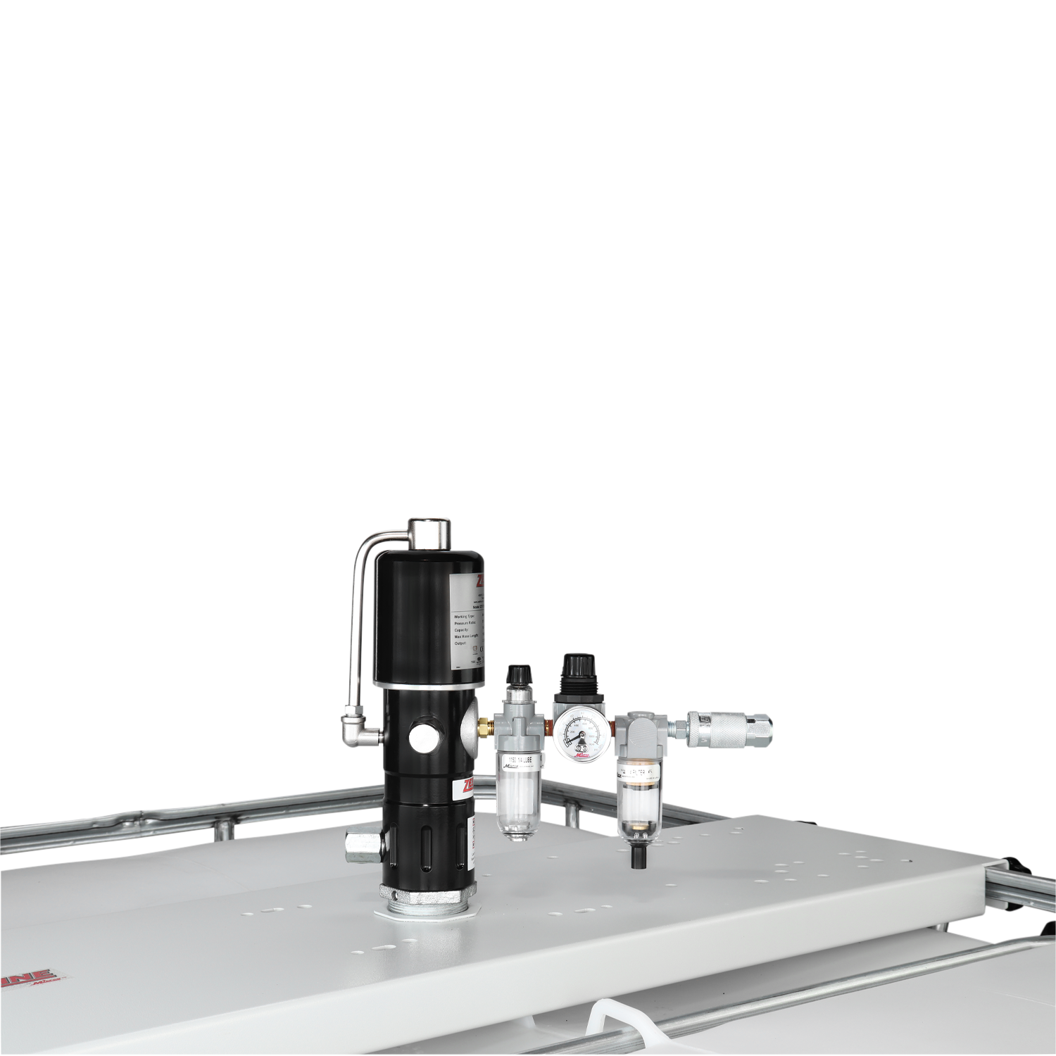 ZE1730K – 5:1 Pneumatic Stub Style Standard Flow Rate Piston Pump with FRL