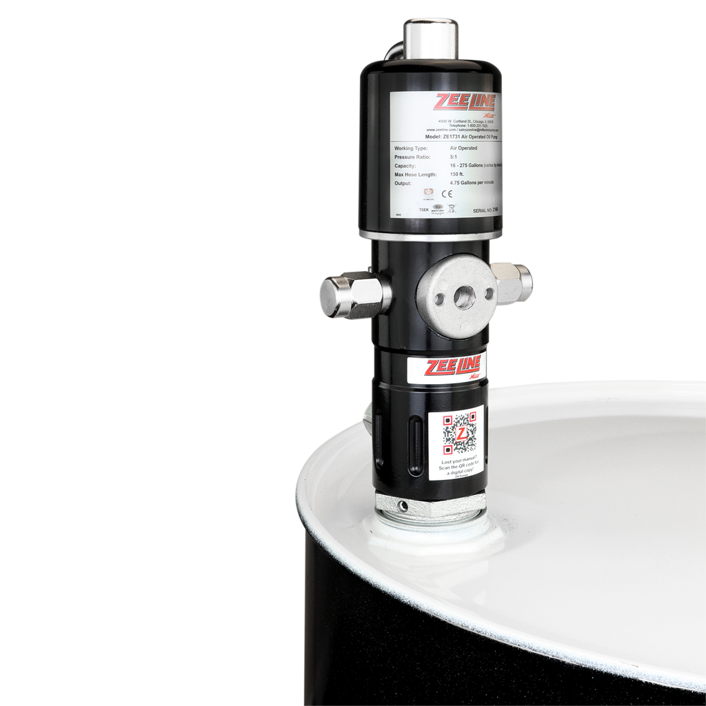 ZE1731 – 5:1 Pneumatic Stub Style High Flow Rate Piston Pump (Double Action)