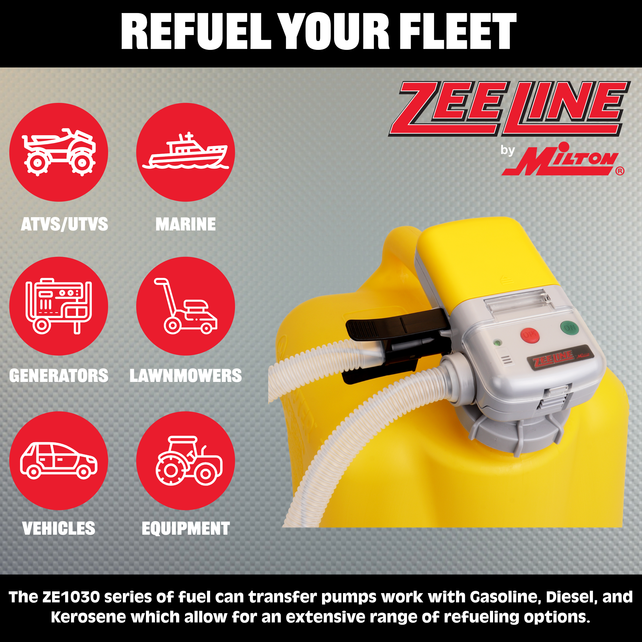 ZE1030D – AA Battery Powered Fuel Can Transfer Pump