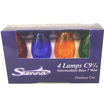 Replacement C9 Transparent Bulbs (4-pack)