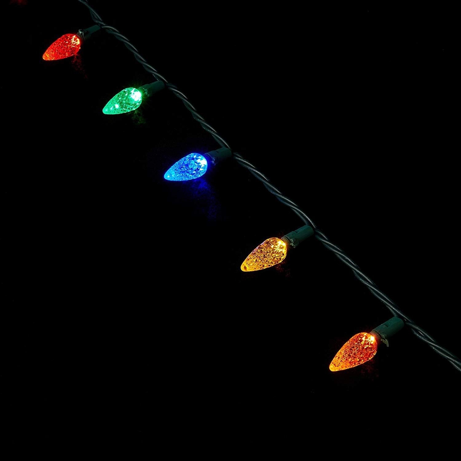 Set of 200 LED C6 Christmas Lights on a Reel from Sylvania